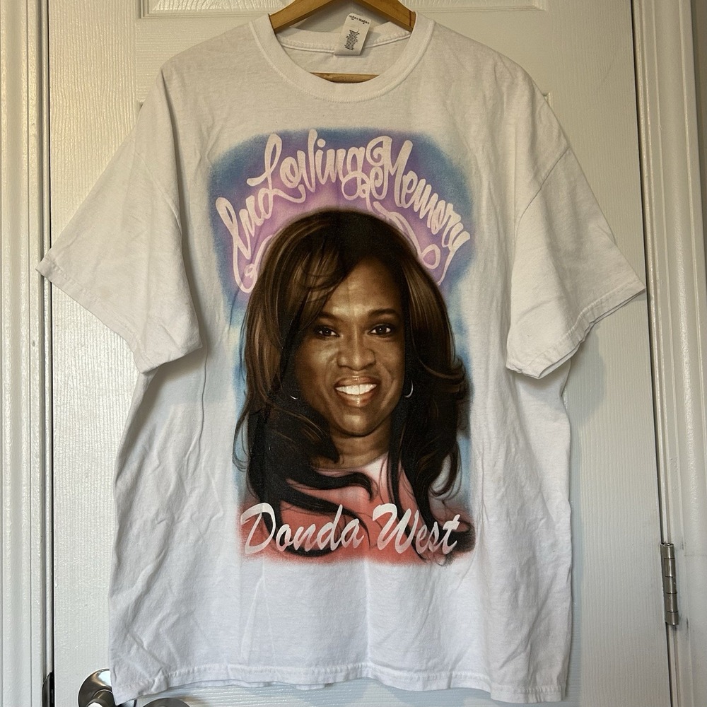 Kanye West Yeezus in Loving Memory Donda West & Robert Kardashian Tour T-Shirt